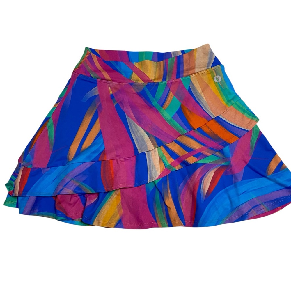 Donajo Skort Vibrant Multicolor Ruffle